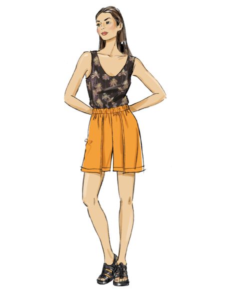 Patron Butterick 7000/Y5 - Short ou pantalon