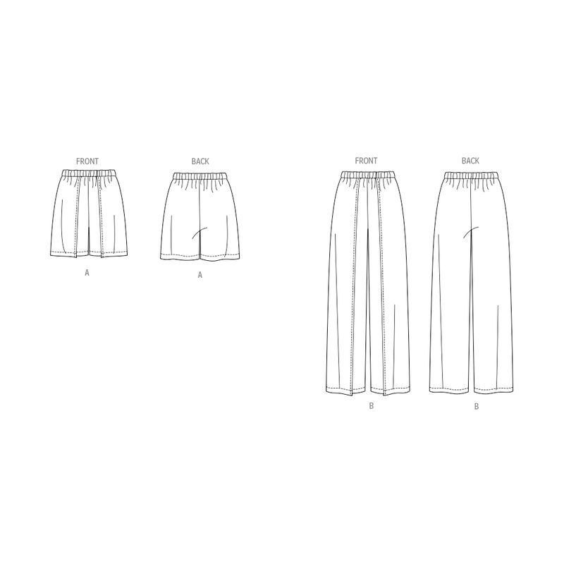 Patron Butterick 7000/Y5 - Short ou pantalon