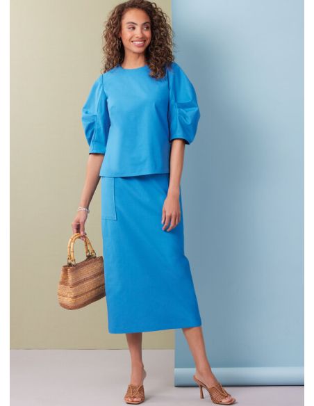 Patron Butterick 7002/AA - Haut, jupe et pantalon
