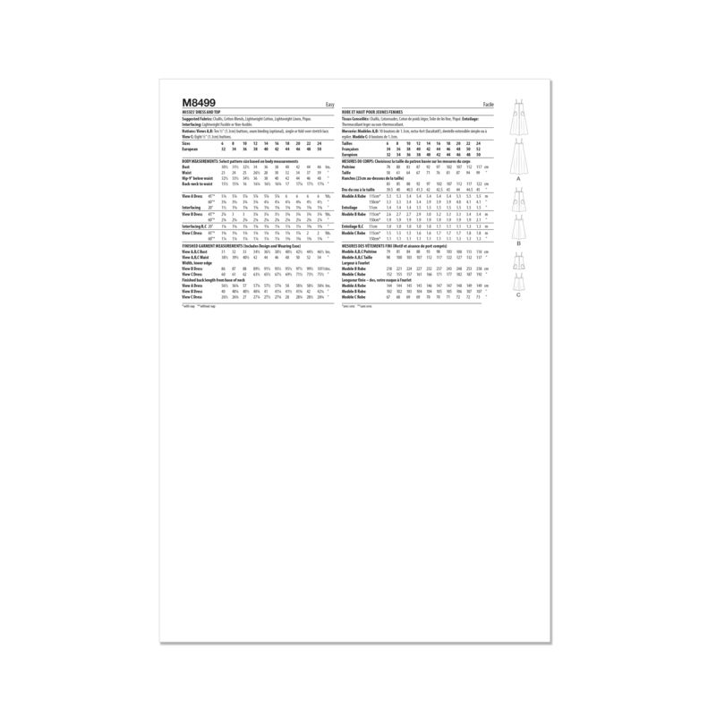 Patron McCall's 8499.U5 - Robe et haut