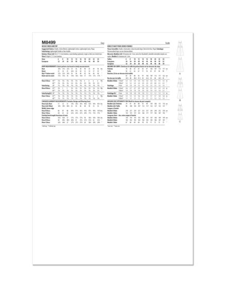 Patron McCall's 8499.U5 - Robe et haut