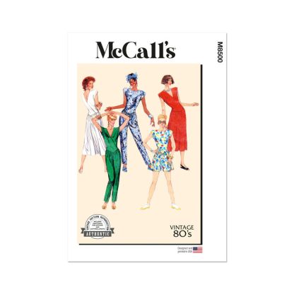 Patron McCall's 8500.U5 - Robe et combinaison