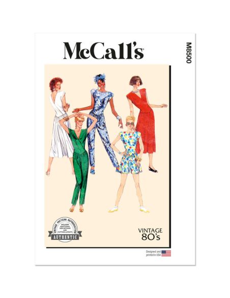 Patron McCall's 8500.U5 - Robe et combinaison