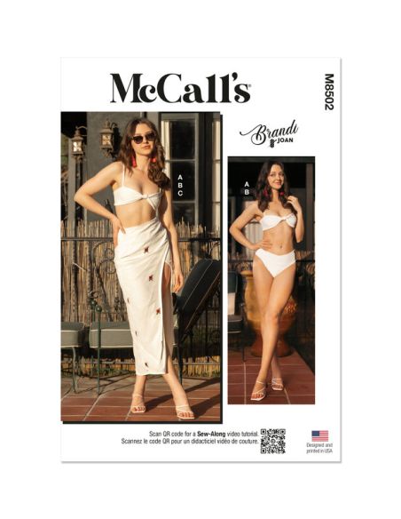 Patron McCall's 8502.D5 -  Bikini et jupe