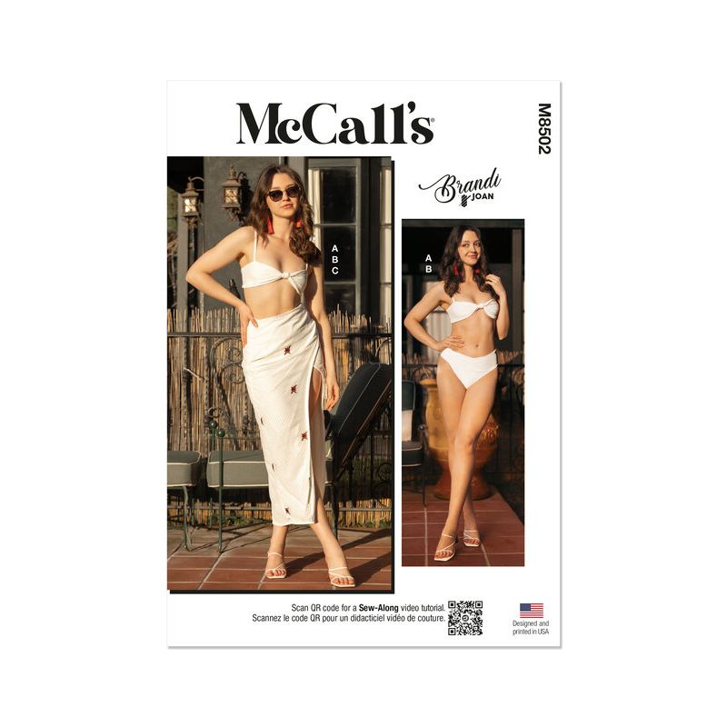 Patron McCall's 8502.R5-  Bikini et jupe