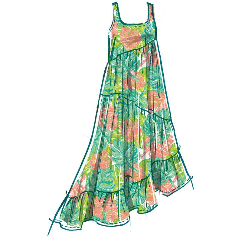 Patron McCall's 8506.K5 - Robes asymétriques