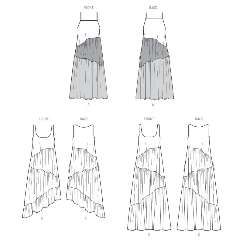 Patron McCall's 8506.Y5 - Robes asymétriques