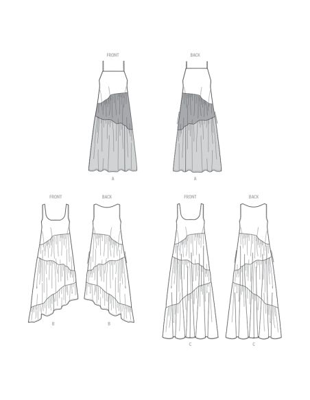 Patron McCall's 8506.Y5 - Robes asymétriques