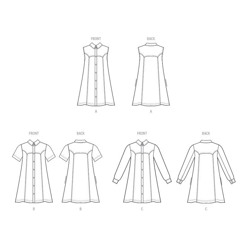 Patron McCall's 8508.Y5 - Robe à variations de manches