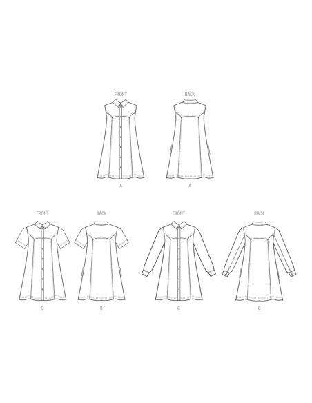 Patron McCall's 8508.Y5 - Robe à variations de manches