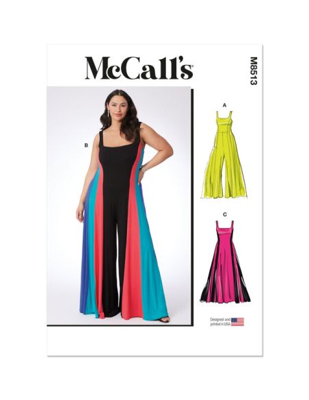 Patron McCall's 8513.W3 - Combinaisons et robes