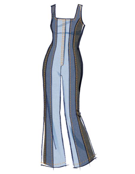 Patron McCall's 8514.BB - Rompers et combinaisons corset