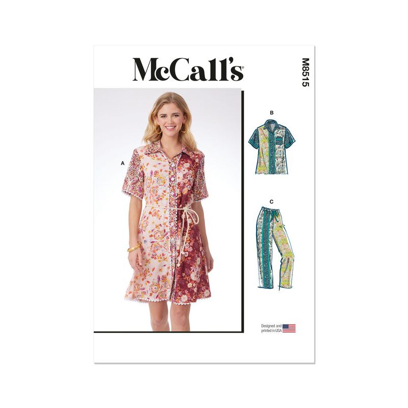 Patron McCall's 8515.Y5 - Robe Chemisier, top et pantalon