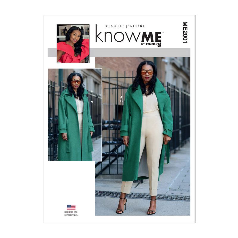 Patron KnowMe 2001.W2 - Manteau oversize et pantalon taille haute