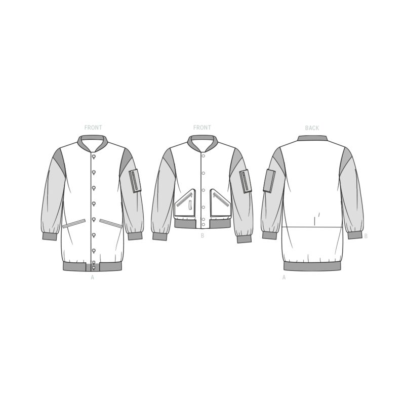 Patron KnowMe 2010.BB - Blouson varsity pour homme