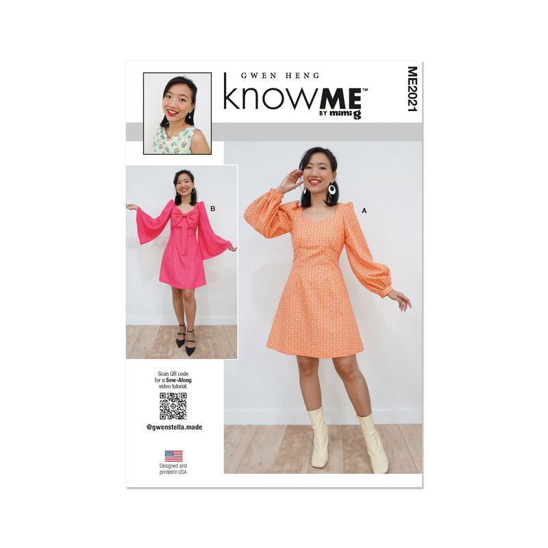 Patron KnowMe 2021.Y5 - Robe misses' par Gwen Heng