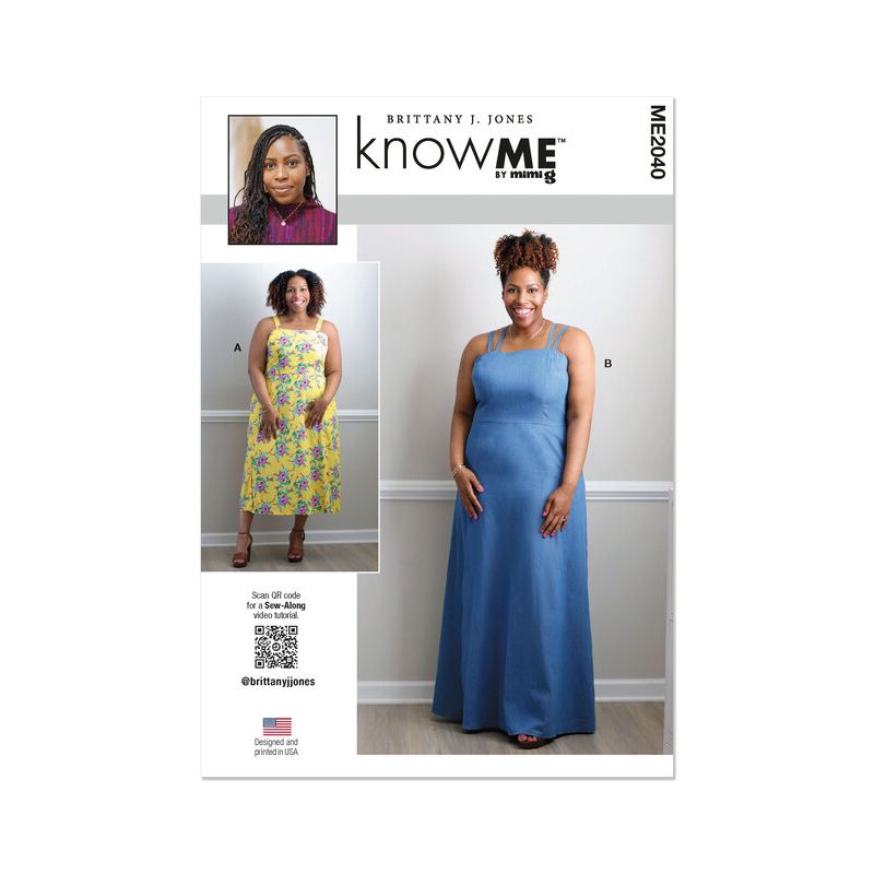 Patron KnowMe 2040.W3 - Robe à bretelles