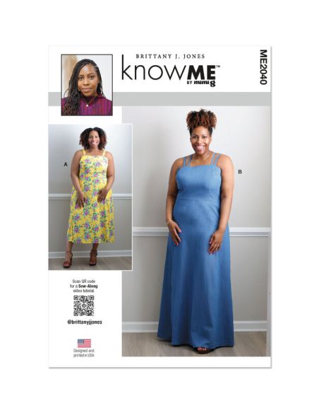 Patron KnowMe 2040.W3 - Robe à bretelles