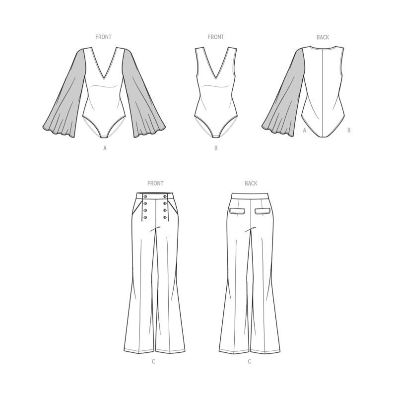 Patron KnowMe 2043.U5 - Bodysuits et pantalons