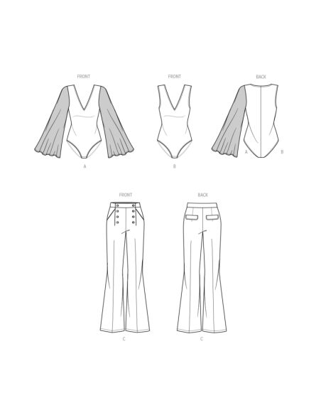 Patron KnowMe 2043.U5 - Bodysuits et pantalons