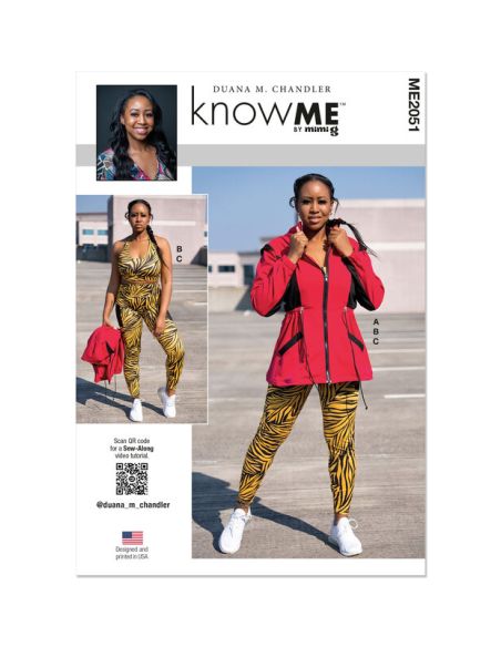 Patron KnowMe 2051.K5 - Veste, haut brassière et leggings