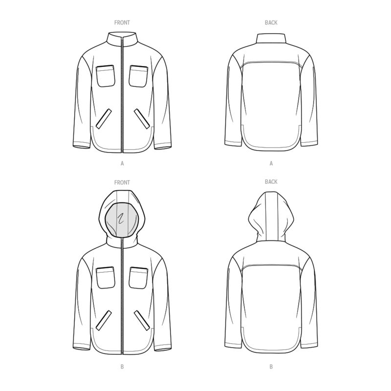 Patron KnowMe 2057.R5 - Veste avec capuche optionnelle