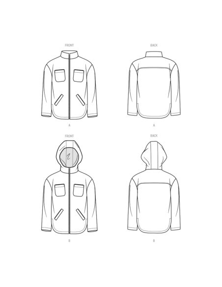 Patron KnowMe 2057.R5 - Veste avec capuche optionnelle
