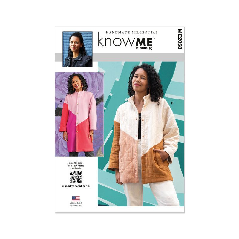Patron KnowMe 2058.U5 - Manteau asymétrique