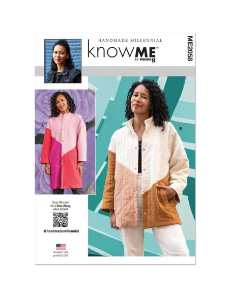 Patron KnowMe 2058.U5 - Manteau asymétrique
