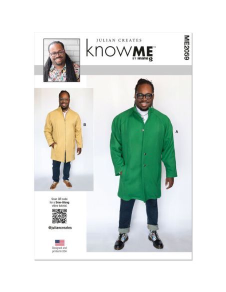 Patron KnowMe 2059.AA - Manteau pour homme
