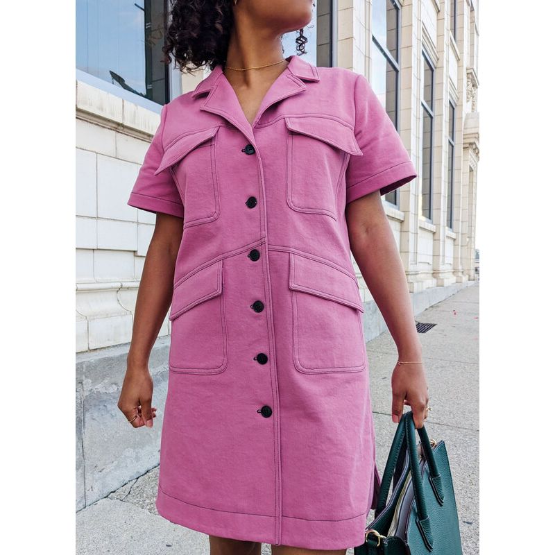 Patron KnowMe 2068.K5 - Robe chemise cargo
