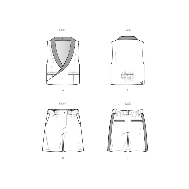 Patron KnowMe 2071.AA - Gilet et short