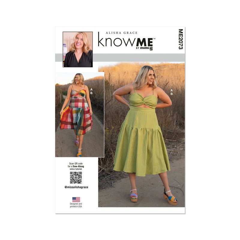 Patron KnowMe 2073.Y5 - Crop top et jupe