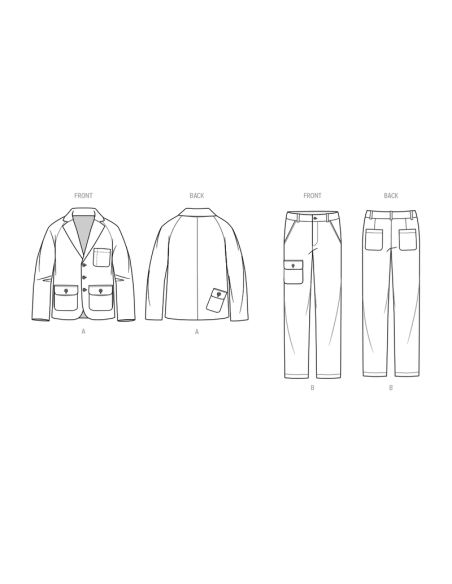 Patron KnowMe 2075.BB - Veste et pantalons