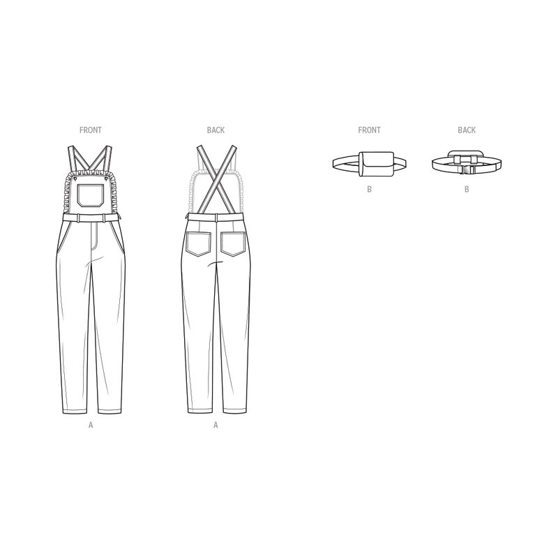 Patron KnowMe 2083.W2 - Salopette et sac ceinture