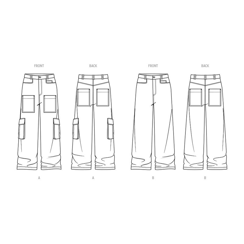 Patron KnowMe 2087.AA - Jeans pour hommes