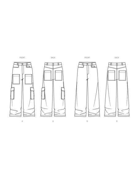 Patron KnowMe 2087.BB - Jeans pour hommes