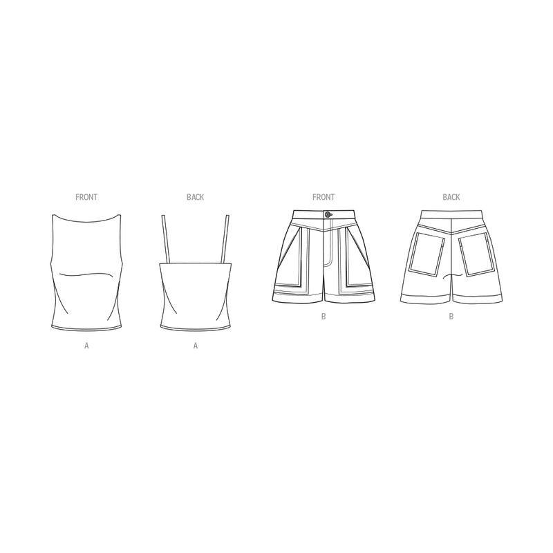 Patron KnowMe 2090.H5 - Haut en maille et shorts
