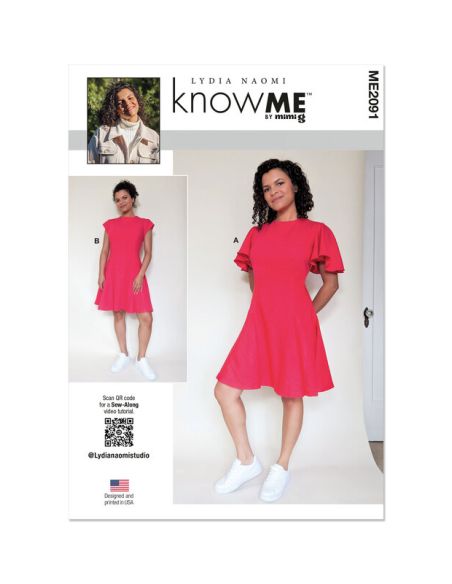 Patron KnowMe 2091.Y5 - Robe à variations de manches