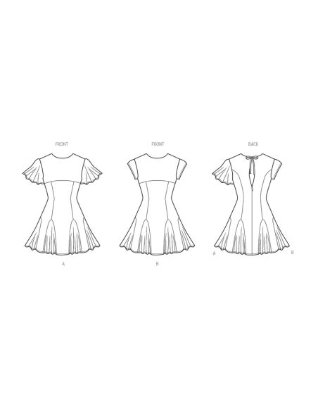 Patron KnowMe 2091.Y5 - Robe à variations de manches