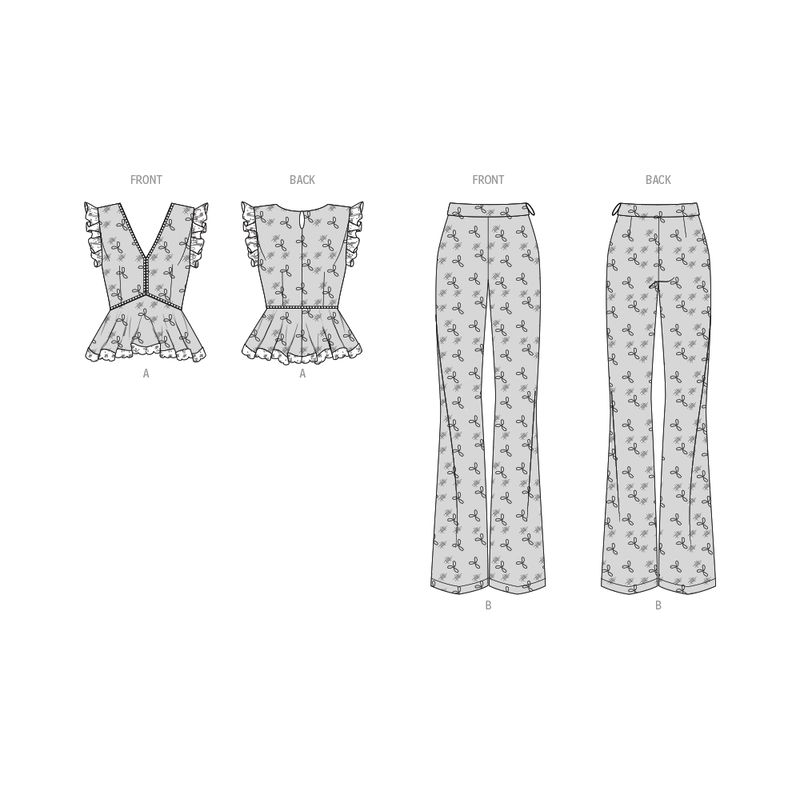 Patron KnowMe 2092.Y5 - Top et pantalon