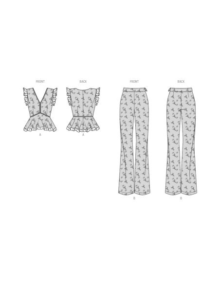 Patron KnowMe 2092.Y5 - Top et pantalon