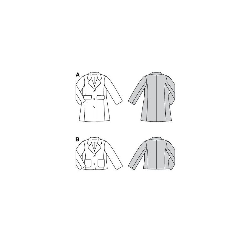 Patron Burda 9215 - Manteau pour enfants