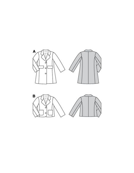 Patron Burda 9215 - Manteau pour enfants