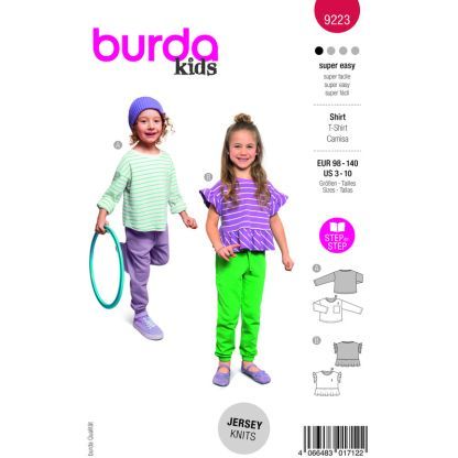 Patron Burda 9223 - Sweat-shirt pour enfants