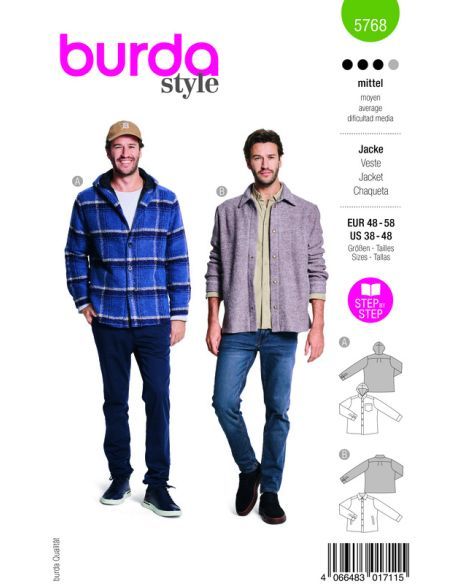 Patron Burda 5768 - Veste légère et cardigans