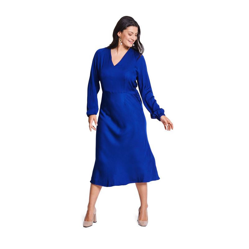 Patron Burda 5777 - Robe coupe en biais