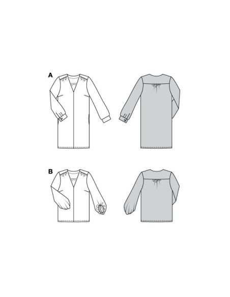 Patron Burda 5783 - Robe raffinée