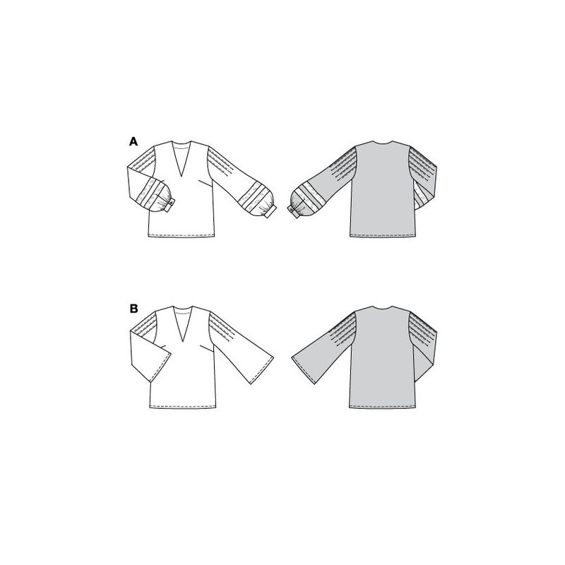 Patron Burda 5785 - Blouse inspiration couture