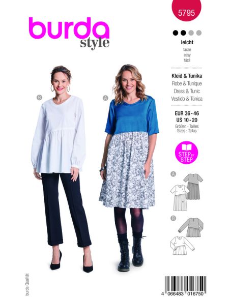 Patron Burda 5795 - Robe et tunique